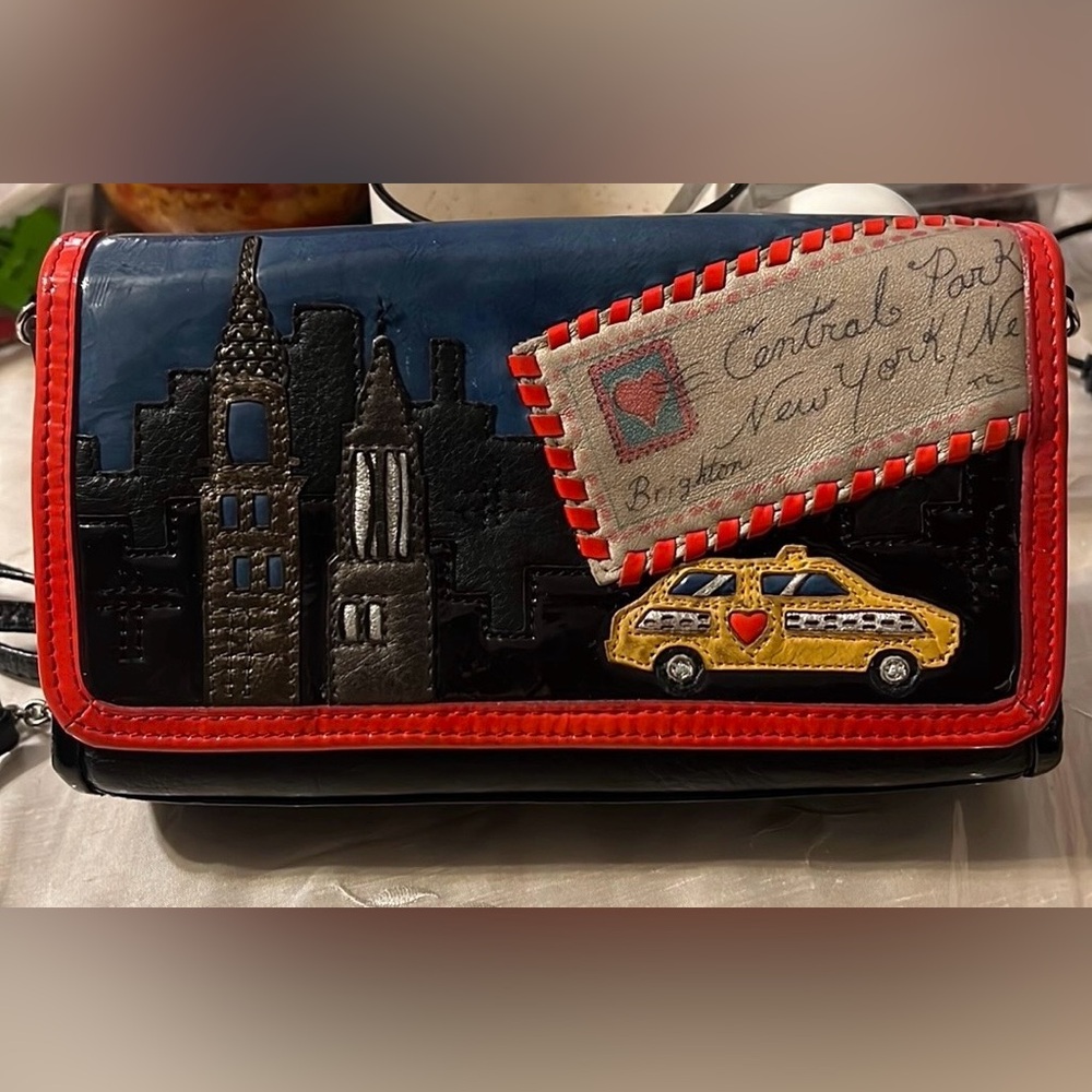 Vintage Brighton Central New York Crossbody Purse